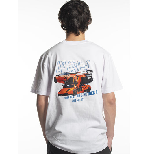 Lamborghini Murcielago SV White Tee