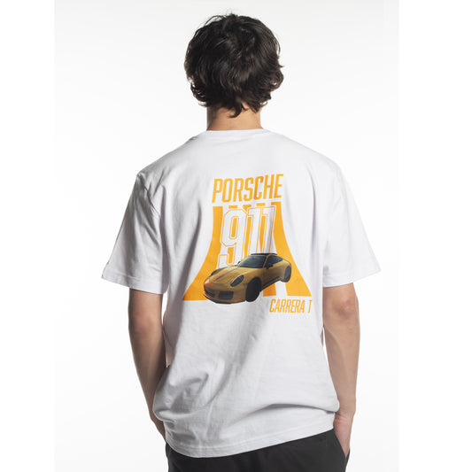 Porsche 911 Carrera T White Tee