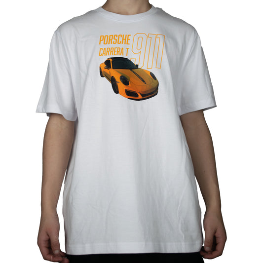 Porsche 911 Carrera T White Tee