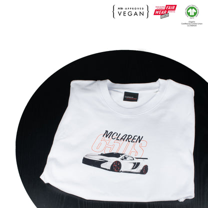 Mclaren 650S Widebody White Tee