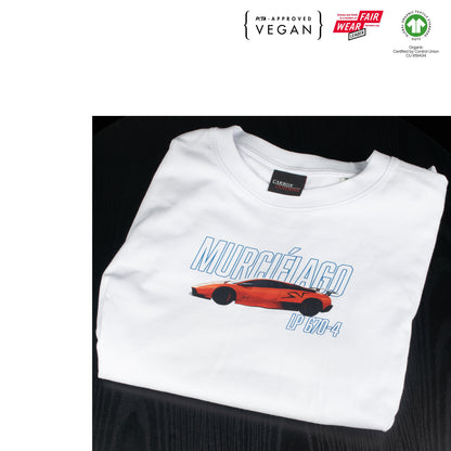 Lamborghini Murcielago SV White Tee