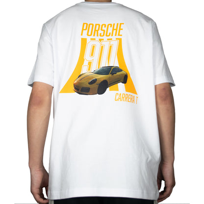Porsche 911 Carrera T White Tee