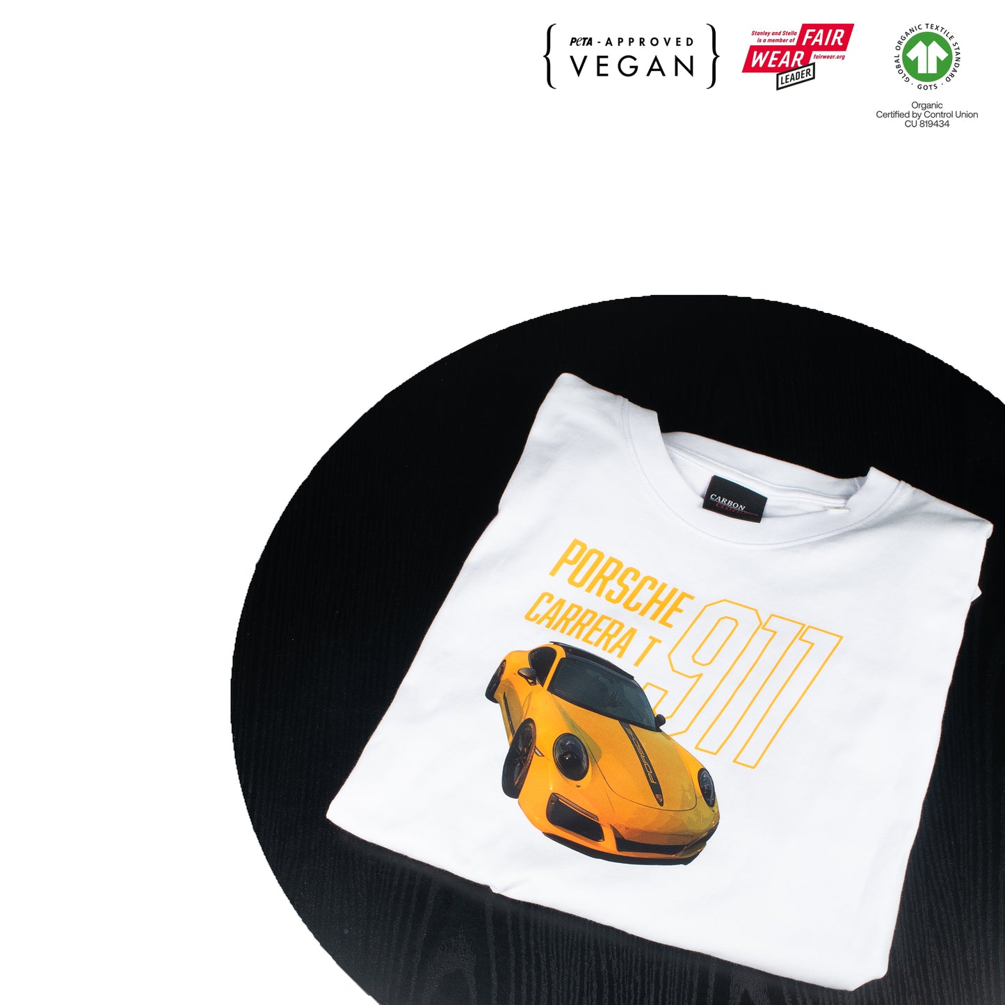 Porsche 911 Carrera T White Tee