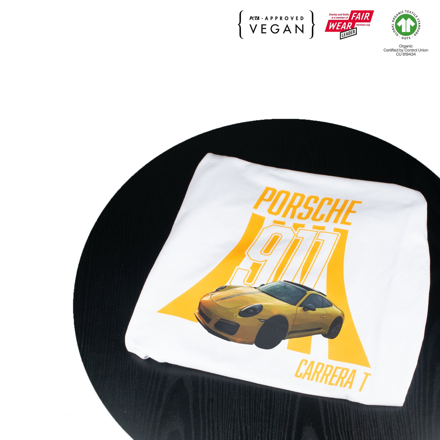 Porsche 911 Carrera T White Tee