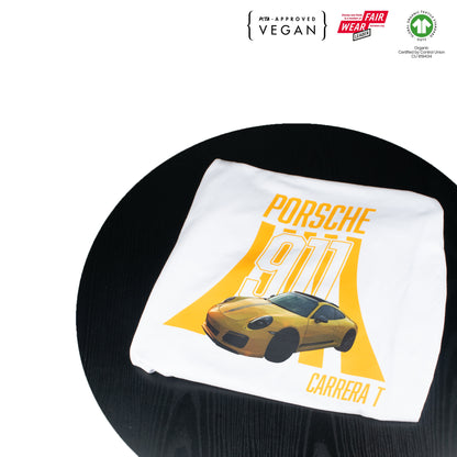 Porsche 911 Carrera T White Tee