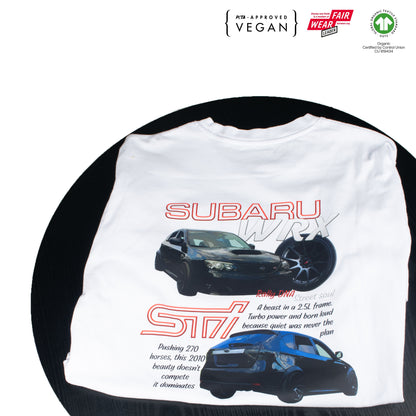 Subaru WRX STI  White Tee