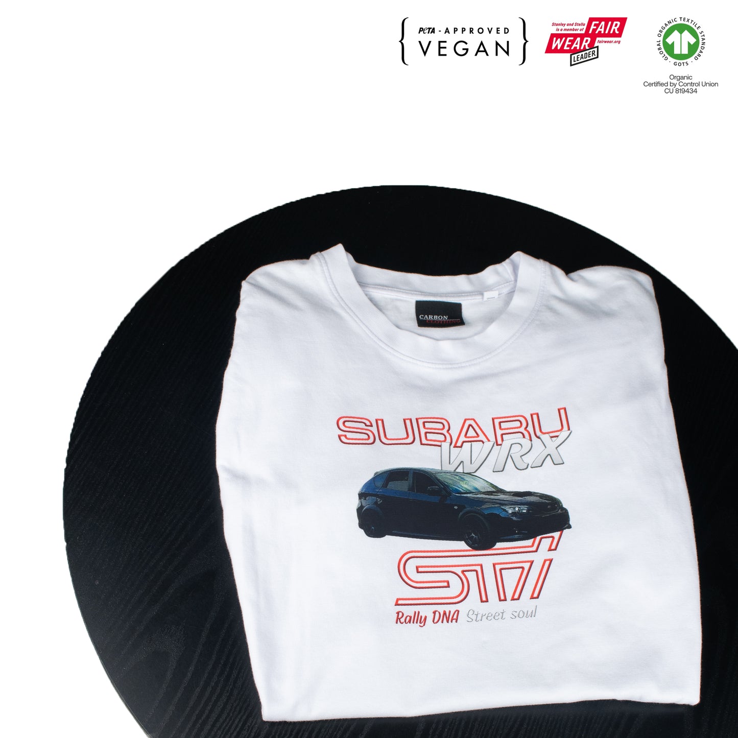 Subaru WRX STI  White Tee